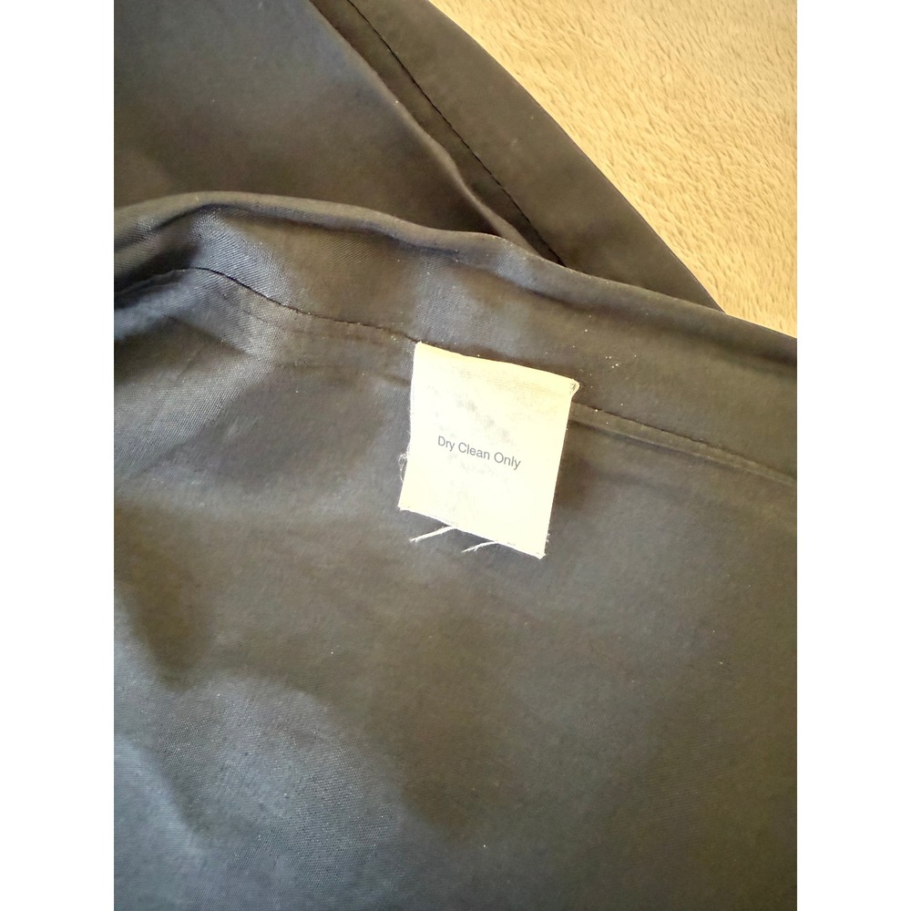 Vintage 90's J. Crew Charcoal Gray A-Line Wool Pencil Skirt made in Hong‎ Kong 6 - Picture 6 of 7